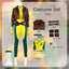 Yellow Hero Bodysuit & Jacket Costume Set