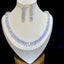 Althea Round Crystal Necklace & Earring Jewelry Set