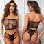 Midnight Temptation Fishnet Mesh Lingerie Two-piece