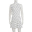 Odette White Polka Dot One-Shoulder Mini Dress
