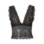 Nerissa Sheer Lace V-Neck Top One-piece