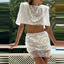 Jessamine Sequin Mini Skirt Set Two-piece
