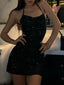 Aurelia Rhinestone Backless Bodycon Mini Dress