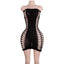 Obsidian Siren Fishnet Rhinestone Lingerie