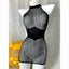 Nerissa Mesh Hollow-Out Beach Cover-Up Mini Dress
