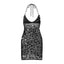 Violeta Sequin Halter Bodycon Mini Dress