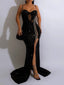 Evangeline Sheer Sequin Bodycon Maxi Dress
