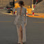 Isolde Sheer Lace-Up Long-Sleeve Maxi Dress