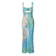 PixieKiki Butterfly Print Lace Mesh Cut Out Dress Transparent Y2k Fairycore Sleeveless Long Summer Dress Womens 2023 C16-DD17
