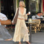 Aurelia Chiffon Lace Long-Sleeve Maxi Skirt Set Two-piece