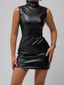 Anaïs Faux-Leather Bodycon Mini Dress