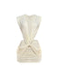 Cambria Deep-V Ruched Cutout Mini Dress
