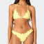 Lilia Lettuce-Trim Halter Bikini Two-piece