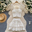 Marcelline Strapless Ruffle Top & Mini Skirt Two-piece