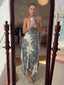 Bianca Zebra Print Resort Maxi Dress