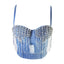 Ilaria Rhinestone Tassel Denim Corset Top One-piece