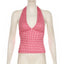 Dahlia Polka-Dot Halter Crop Top One-piece
