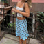 Sabrina Sky Polka Dot Midi Skirt one-piece