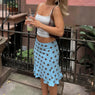 Sabrina Sky Polka Dot Midi Skirt one-piece