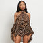 Nessa Leopard Halter Top & Shorts Two-piece