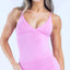 Vision Twist Front Longline Top Backless Sport Tank Top Women Yoga Vest with Removable Cups Quick Dry Thin Strap Fitness Gym Top