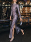 Petra Rhinestone Fishnet Sheer Maxi Dress