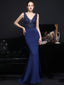 Genevra Rhinestone Backless Mermaid Maxi Dress