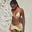 Mila Ruched Low-Waist Thong Bikini Two-piece