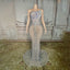 Leonie Crystal-Beaded Tulle Mermaid Maxi Gown