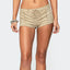 Saskia Side-Lace Low-Rise Mini Shorts One-piece