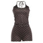 Sabrina Mocha Polka Lounge Shorts Set Two-piece