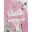 Ingeborg Heart Print Sheer Mesh Underwire Bra & Brief Lingerie Two-piece