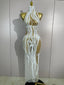 Opaline Pearl-Sequin Sheer Mesh Maxi Dress