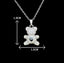 Teddy Crystal Bear Pendant Necklace