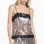 Clio Sequin Lace-Trim Cami Top One-piece