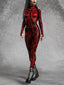 Nyx Skeleton Print Jumpsuit Costume One-piece