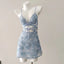 Ophira Lace-Trim Mesh Nightdress & Panty Lingerie Two-piece