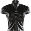 Kliou Faux Leather T-Shirts Woman Turtleneck Hidden Clasp Hollow Short Sleeve Hot Girls High Street Wild Style Classic Crop Tops