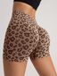 Sienna Leopard Scrunch Biker Shorts One-piece