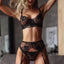 Noemi Lace Embroidery Push-Up Lingerie Set