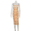 Valencia Baroque-Print Bodycon Midi Dress