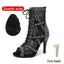 SWDZM Women Dance Boots Full Rhinestone Jazz Latin Dance Shoes Shining Dancing Boots Sexy Thin Heels Women Ladies Dancing Shoes