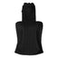 hirigin Women Rhinestone Halter Top Sleeveless Backless Tie Neck Tube Top Y2K Sparkly Mesh Patchwork Tank Top Party Clubwear