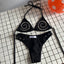 Raven Gothic Graphic Bikini Two-piece