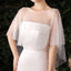 Seraphina Feather-Trim Lace Bridal Kimono Wrap