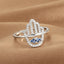 Safiya Hamsa Evil Eye Open Ring Collection