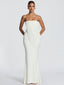 Valentina Draped Strapless Mermaid Maxi Dress