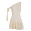 PixieKiki Lace One Shoulder Ruffle Mini Dress Cute Sexy French Style Vacation Dresses Woman Clothes Summer 2026 P67-IA37