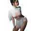 Alouette Sequin Tassel Bodysuit & Gloves Performance Separates