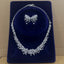 Leonora Pearl Crystal Choker & Earring Jewelry Set